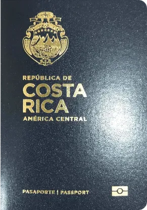 Costa Rica's passport